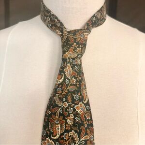 Tango By Max Raab Tie Vintage Cotton Multicolor Men’s Necktie USA Office Party